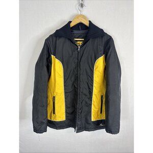 Vintage Ski-Doo Bombardier Jacket Men L Black Yellow Insulated 70s 80s